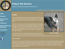 Tablet Screenshot of erikaspetservice.com